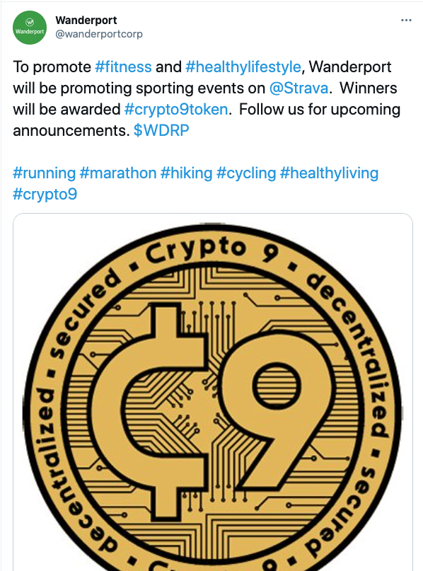 RadioSilentplay's tweet photo. $WDRP .011 News: Product availability and #crypto9 circulation coming soon.
Master support .01
Floor .009
https://t.co/bX26j6R6mg
Follow
@wanderportcorp
STRAVA 209k followers
Last run .021
61.8% extension .0339
(LONG) https://t.co/qEGGRVs9Cf