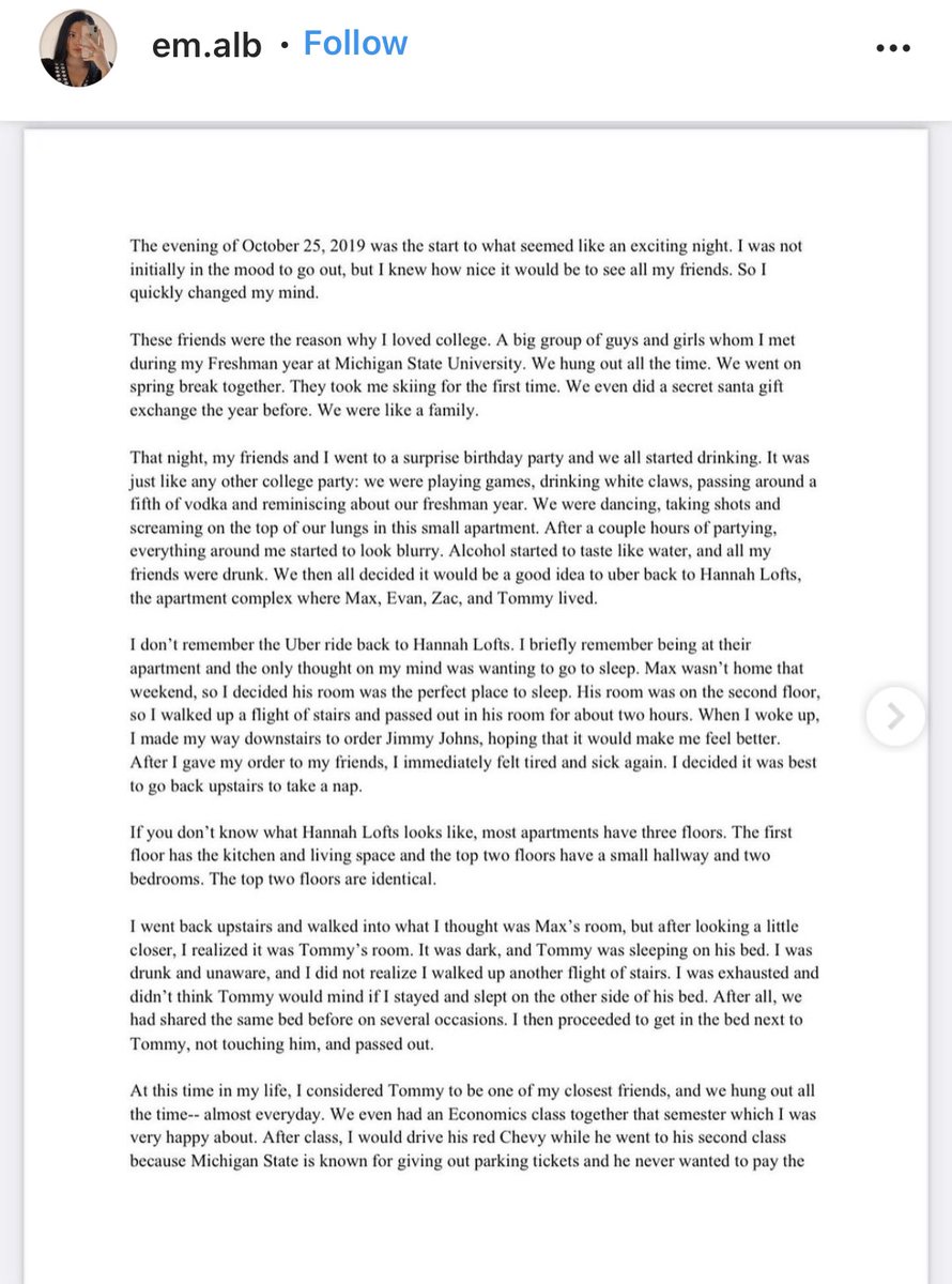 patelnishi_'s tweet photo. @michiganstateu this is horrifying. Atrocious, devastating, but not shocking. Continuously, MSU degrades women by pushing their concerns to the side for ulterior motives. Women do not feel safe here. Please share this if you care about standing up for survivors of sexual assault. https://t.co/X7VLFs3s6t