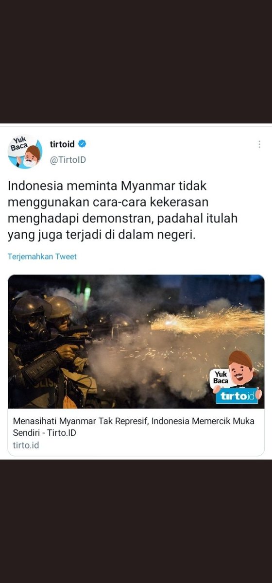 zkrarhmn's tweet photo. Berfikir sebelum bertindak NEGERIKU
#Myanmar 
#MyanmarPoliceBrutality https://t.co/YFFUSlXmm1