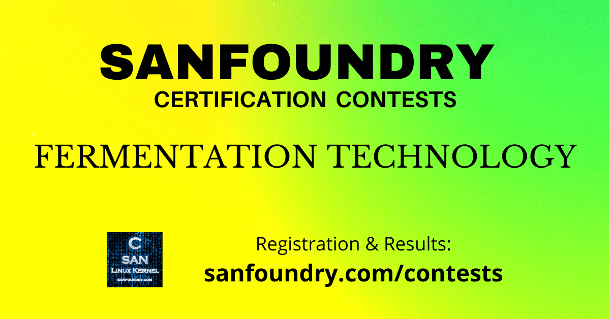 sanfoundry's tweet photo. Sanfoundry has launched "Fermentation Technology Certification Contest" where in we will issue a free "Certificate of Merit" to Top 5 Rankers. If you are interested then kindly register here: https://t.co/cDBVdbRncx 

#fermentationtechnology #chemicalengineering #contests https://t.co/qlIxH7RZf9