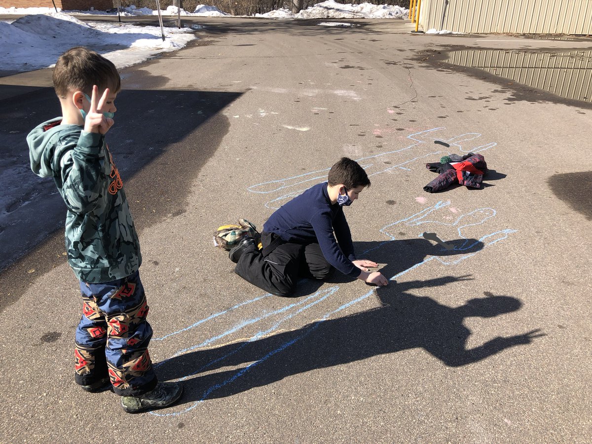 #WildernessWednesday
Studying the position of the sun & what effect it has on our shadows throughout the day.  #RecordingData #MakingPredictions #AuthenticLearning #HandsOnLearning #OutdoorLearning #SunnyDay #Shadows #StrikeAPose #CriticalThinking #ScienceOutdoors #MathOutdoors