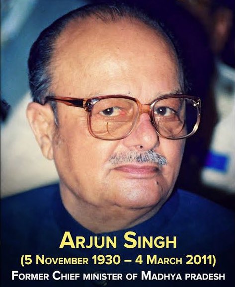 Remembering former #ChiefMinister of #MadhyaPradesh and former #UnionMinister of #India Shri #ArjunSingh ji on his death anniversary. He was one of the best politicians of India. 🙏🏼🌺
#FormerCM #HumanResourceDevelopment #HRD #HRDMinistry