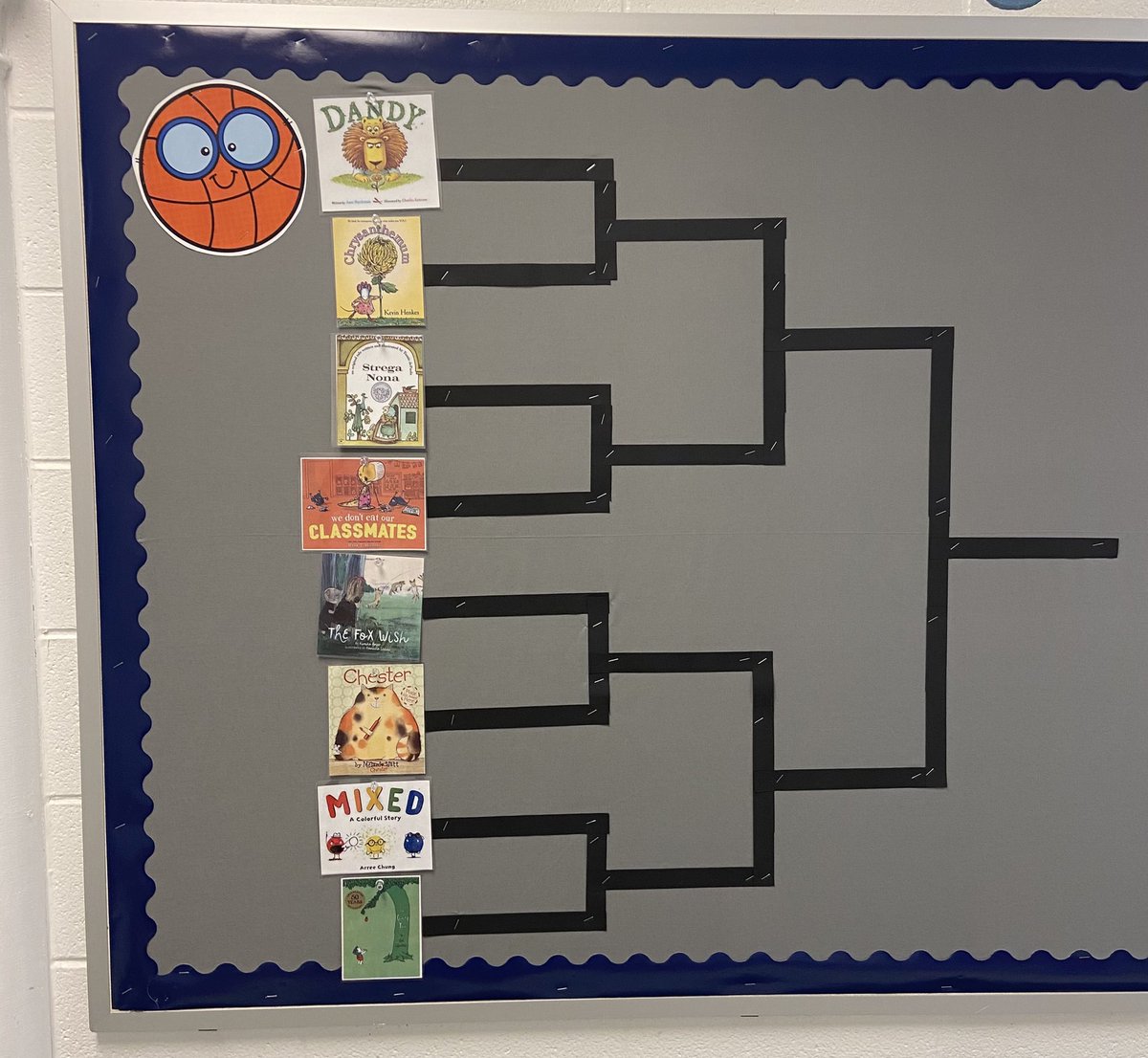 Discover_MV's tweet photo. Let the games begin! #MVReads @CCSD46 #MarchBookMadness https://t.co/ilHLw1tKav