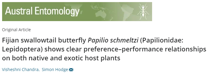 Simon Hodge (@drmilky1) on Twitter photo Congratulations to Visheshni Chandra - first paper from her PhD work published in Austral Entomology!!  @FNU <a href="/UniSouthPacific/">The University of the South Pacific</a> <a href="/hildawaqa/">@HildaWaqa</a>  <a href="/Aust_Ent_Soc/">Australian Entomological Society</a>
doi.org/10.1111/aen.12… Congratulations to Visheshni Chandra - first paper from her PhD work published in Austral Entomology!!  @FNU <a href="/UniSouthPacific/">The University of the South Pacific</a> <a href="/hildawaqa/">@HildaWaqa</a>  <a href="/Aust_Ent_Soc/">Australian Entomological Society</a>
doi.org/10.1111/aen.12…