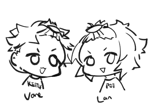 domestic AU
i just wanted to draw lanchan in lame wear 