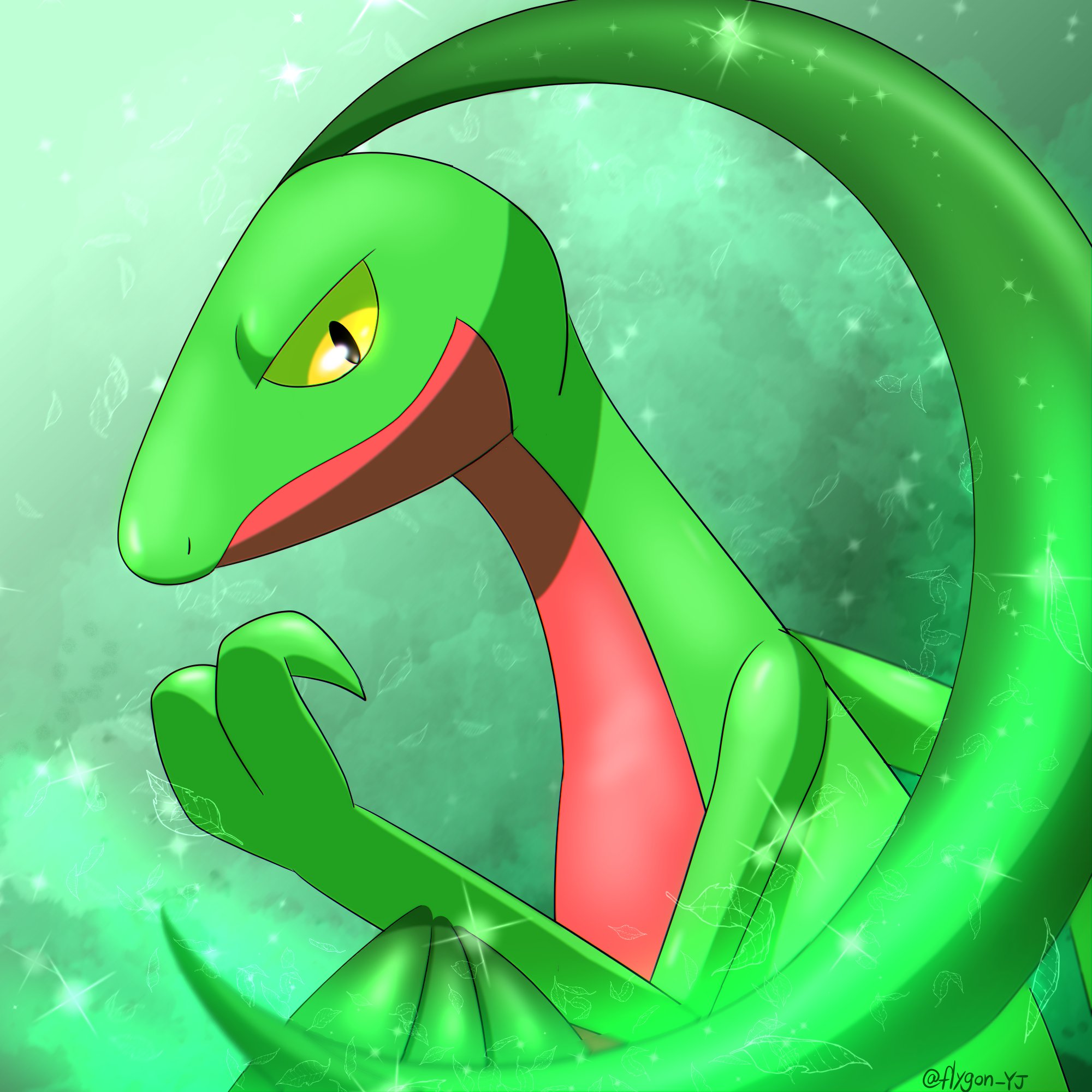 ゆじゅ お題箱より ジュプトル ポケモン イラスト ジュプトル Grovyle T Co Rcguipcnsg Twitter