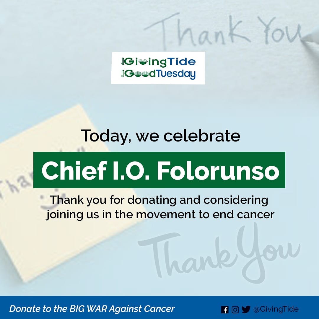 GivingTide's tweet photo. For believing and joining the movement towards building our first CCC in Nigeria. Thank you!

#GivingTide #CCC #ComprehensiveCancerCentre #Donate #ThankfulThurday #Cancerfreelife #Cancerfreesociety #HealthyLife #GT #GivingTuesday #Giving #Donate https://t.co/J2DJQEVy2F