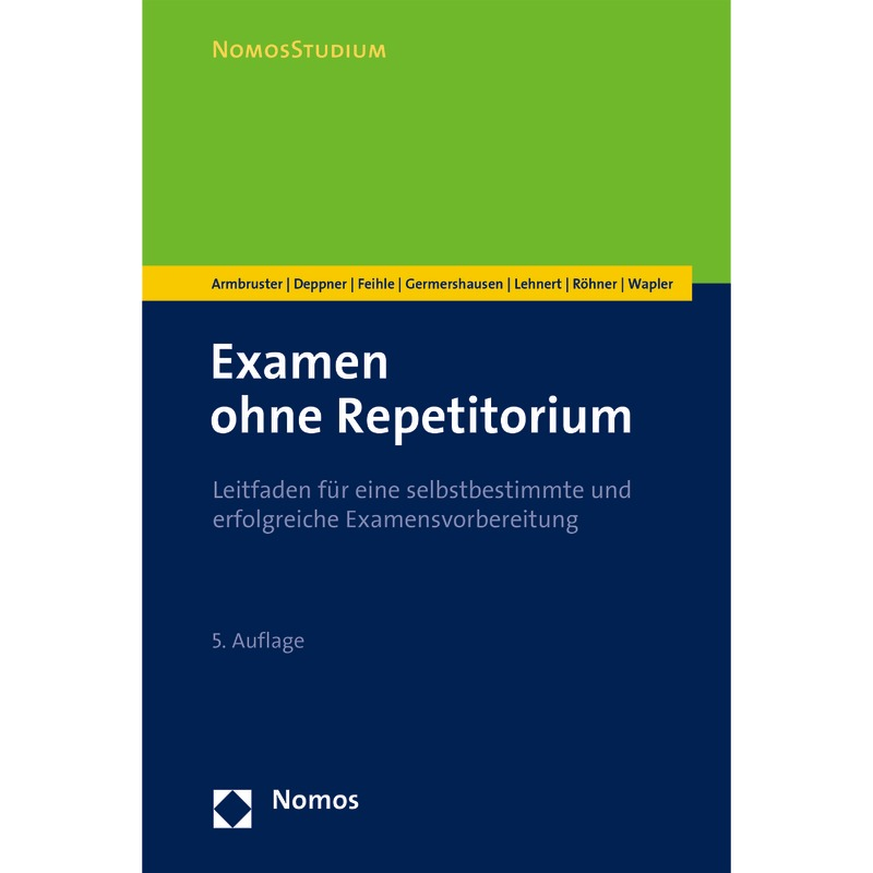 Alex_J_Thiele's tweet photo. #coronaverlosung 269: Heute spendert @RA_MLehnert zwei (!) Exemplare der druckfrischen Neuauflage "Examen ohne Repetitor" (@NomosVerlag). Vielen Dank. Teilnahme per Retweet, Verlosung am Abend. Viel Glück! 😊 https://t.co/fJgXEzlWpQ