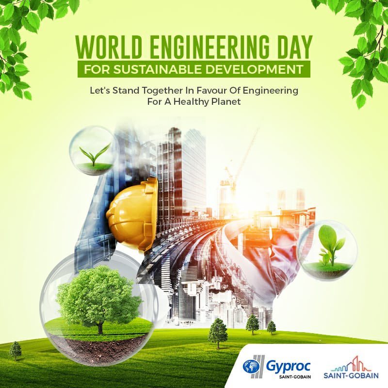 Gyprocindia's tweet image. Engineering &amp;amp; technology being the center of modern life, eco-conscious and sustainable developments are the keys to a healthy planet and better quality of living. 

#WorldEngineeringDayForSustainableDevelopment #MoreThanJustACeiling