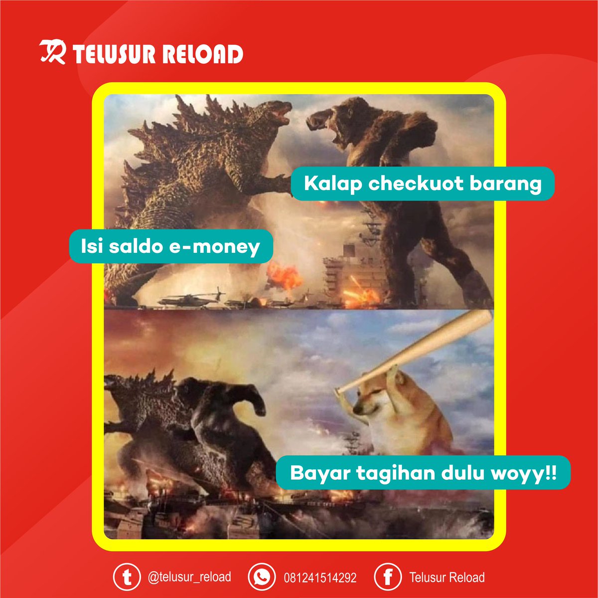 Telusur_Reload's tweet image. Yokk.. awal bulan jangan lupa bayar tagihan