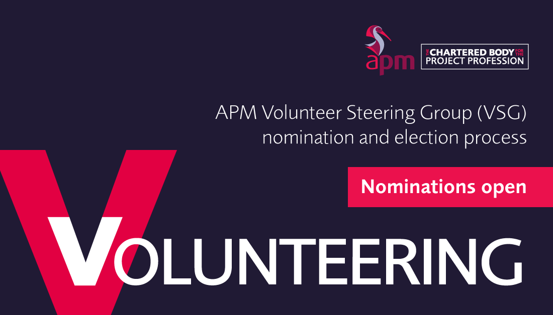 If you are a full or fellow individual APM member and would like to help shape the future of volunteering in APM, we have two vacancies on the APM Volunteers’ Steering Group. Find out how to nominate via: https://t.co/jGwJ8eln3d Nominations close 11 March 2021. #projectmanager https://t.co/ZdwWep4dRY