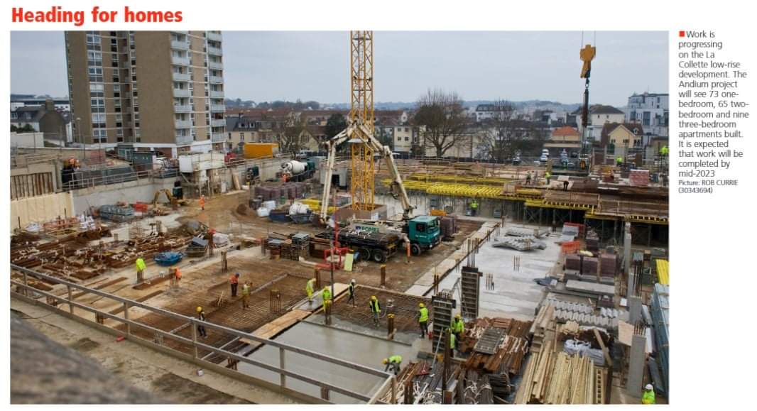 Ronez_Ltd's tweet photo. #Ronez pumping Ready-Mixed #concrete at the @Andiumhomes site at La Collette recently. Picture courtesy of the @JEPnews . https://t.co/HiiOLFnmnq
