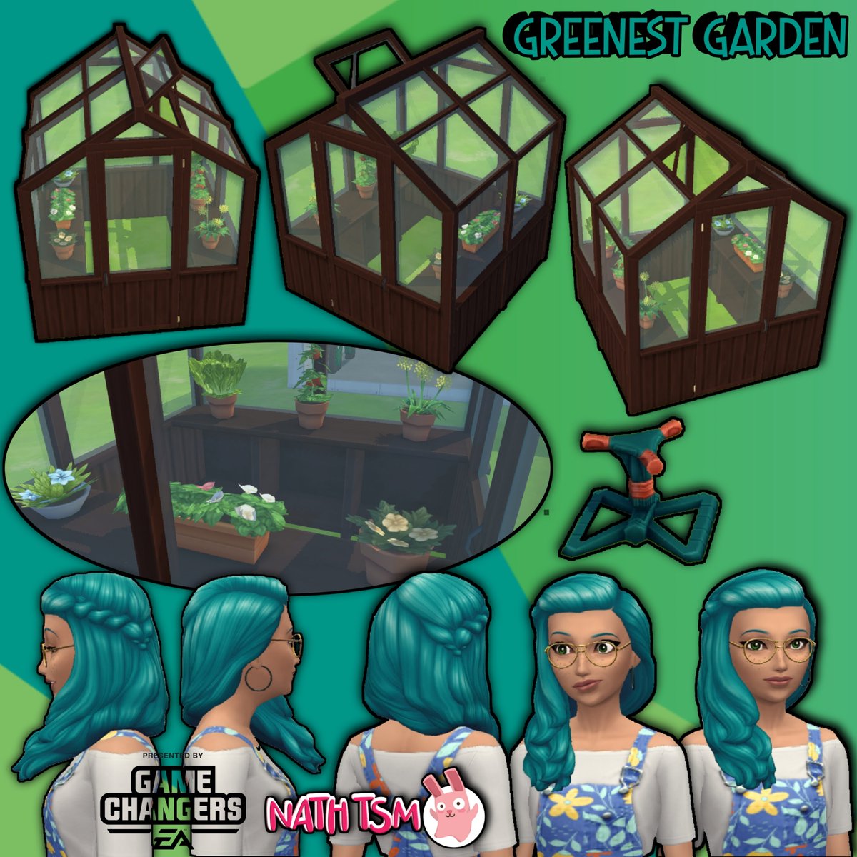nath_tsm's tweet photo. Tutti i premi della nuova caccia al tesoro GREENEST GARDEN 😍 i capelli, quanto sono belli i capelli!!😍
@TheSimsMobile #TheSimsMobile #GameChanger #NathTsm https://t.co/bnqAEDCZRT