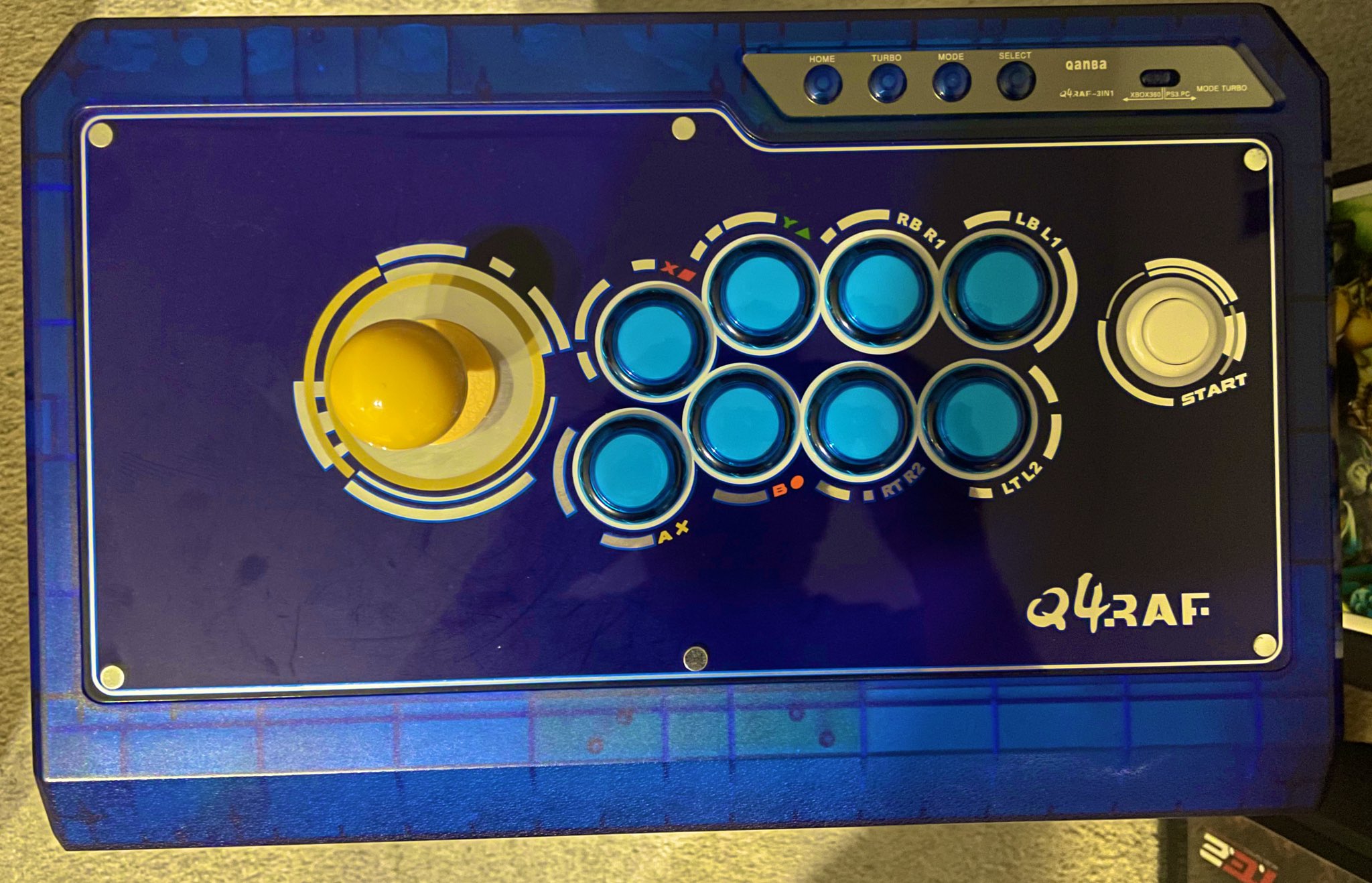 Qanba Q4 Real Arcade Fightingstick (3in1) (Ice Blue Limited
