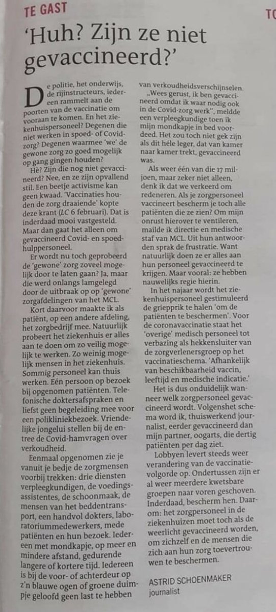 Tja......we wachten geduldig tot we aan de beurt zijn 🤷🏼‍♀️ #vaccinatiestrategie