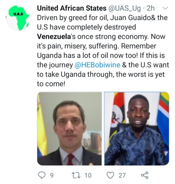 BagumaNelson8's tweet photo. A new wave of bipartisan imperialism is passing, puppet hv been planted by US in the name of supporting opposition leaders restore "human rights" and "democracy" in many ctries. #RejectPuppets @HEBobiwine @jguaido Venezuela flush the puppet out #WhyUgDecidedM7 ws 2 reject puppet https://t.co/U9hvTRvTxW