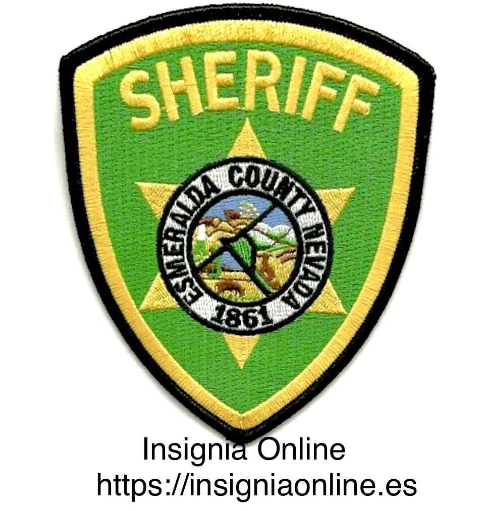 Esmeralda County sheriff police patch;insigniaonline.es #police #policia #polis #polizia #policianacional #policialocal #guardiacivil #ertzaintza #udaltzaingoa #mossos #sheriff #policepatches #policepatch #esmeraldacounty #esmeralda #nevada