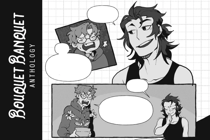 My preview for @BouquetBanquet !
A BL anthology about plants! please check it out :D 