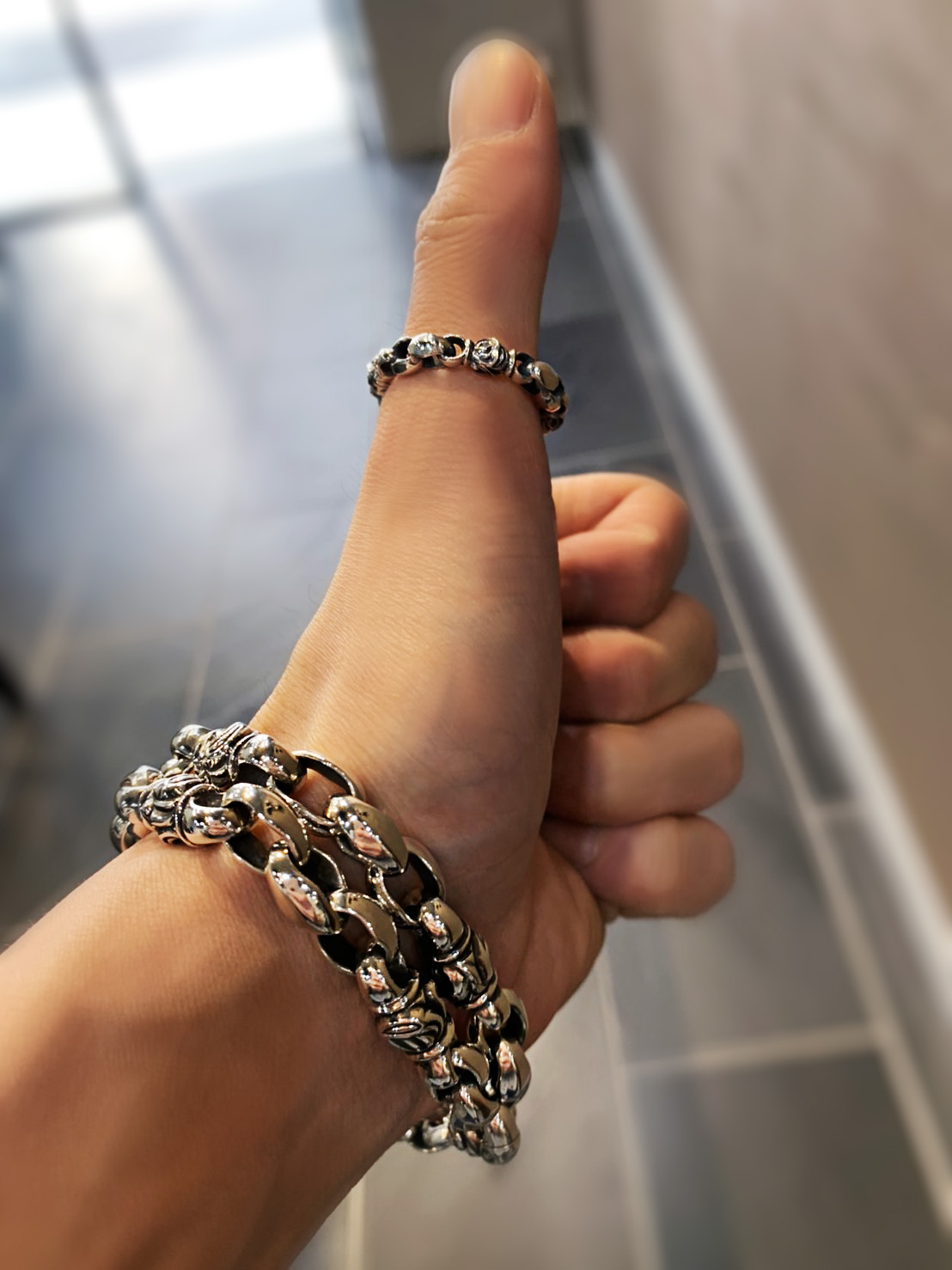 ロンワンズ シルクリンクブレスレット レナードカムホート - ブレスレット ロンワンズ シルクリンクブレスレット レナードカムホート - ブレスレット