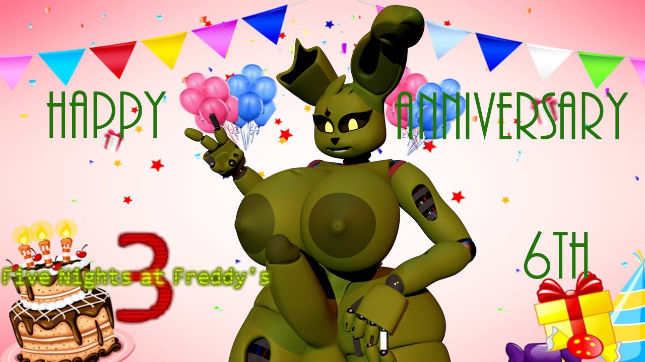 10;Springtrap is ready for the boys and girls💚💜!!!

Rende...