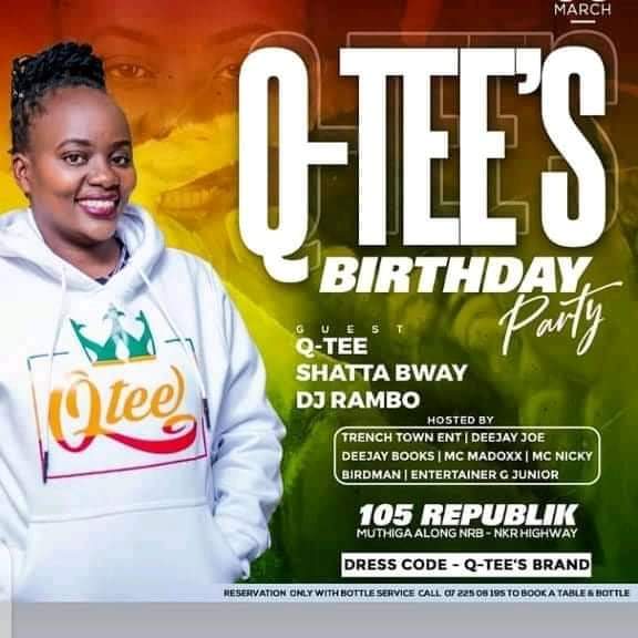 One day to go, Birthday Party Loading. Tupatane 105 Republik Sato.

#HappyBirthdayQtee
#BirthdayMonth #MarchBabies #BirthdayWeek.