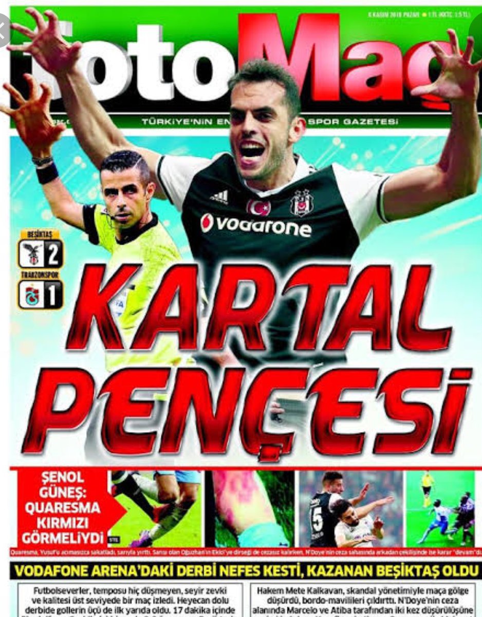 Tüm Beşiktaş ve Fenerbahçe taraftarına sesleniyoruz. Bu algıcı Fotomaç gazetesi almayın, aldırmayın takip etmeyin. 

Bu ve bunun gibilere prim vermeyin..