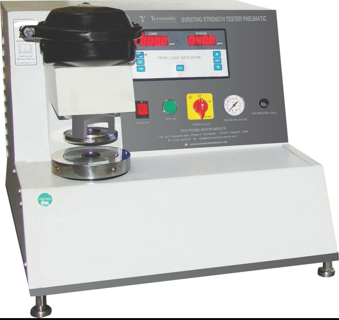 Testronixinc's tweet image. Are You Looking for Bursting Strength Tester Pneumatic?
Buy online from testronixinstruments.com/bursting-stren…

#BurstingStrengthTester #TestronixInstruments
 #BurstingStrengthTesterPneumatic