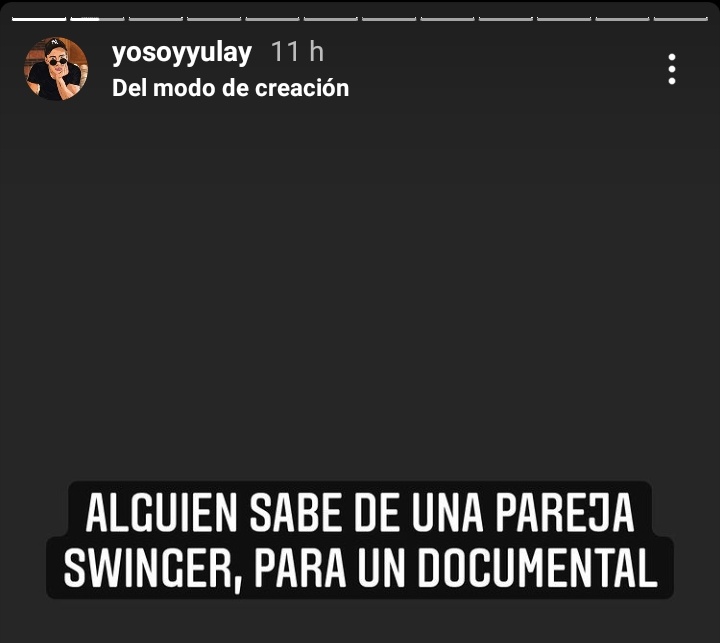 Si alguna pareja Swinger en la CDMX quiere salir en el video de Yulay, contáctenlo a su instagram.