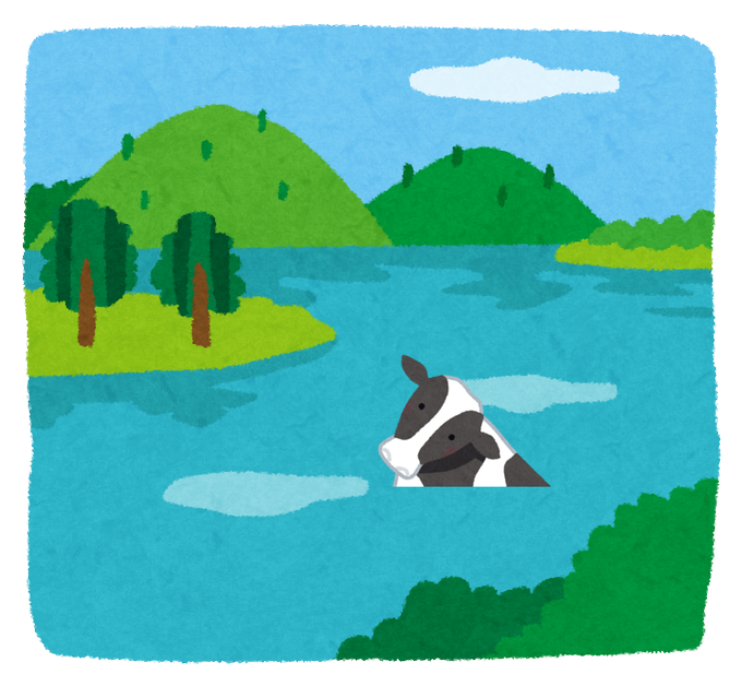 牛のイラストのtwitterイラスト検索結果