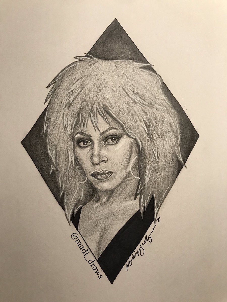 madi_draws's tweet photo. The Iconic @LoveTinaTurner 🎙
•
•
• 
Day 3 of @trekell_art 30 Day Challenge #trekell30 | graphite on paper https://t.co/7DvuCKZvfX