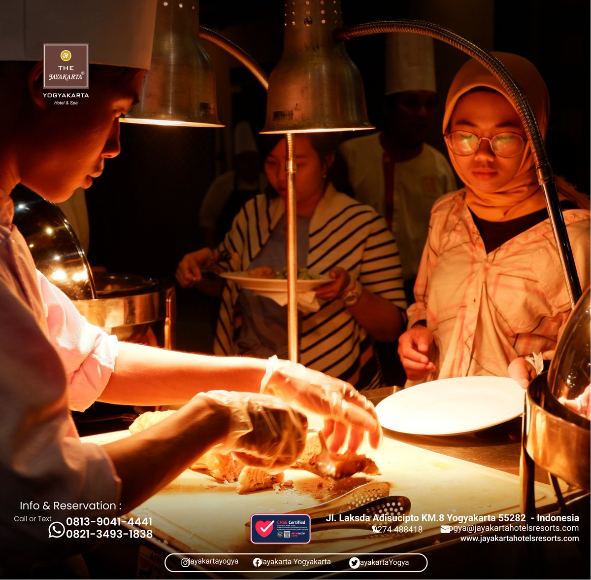 Hospitality is simply a chance to show attention, love and care to our guest 

For info and order:
📞 RESERVATION (0274-488418)
📞 RESERVATION (0813-9041-4441)
📞 RESERVATION (0821-3493-1838)

#jayakartahotelsresorts #jhr #jclub #jayakartahotelyogya #yogyakarta #infoyogya