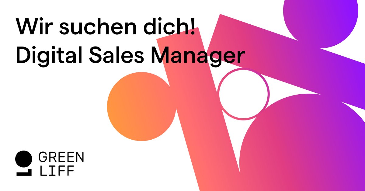 Dich interessieren Innovationen und Digitale Produkte und du hast Lust, viel mitzugestalten und weiterzuentwickeln? Dann bist du bei uns genau richtig! greenliff.swiss/de/karriere/di…

#jobs #salesmanager #digitalproducts