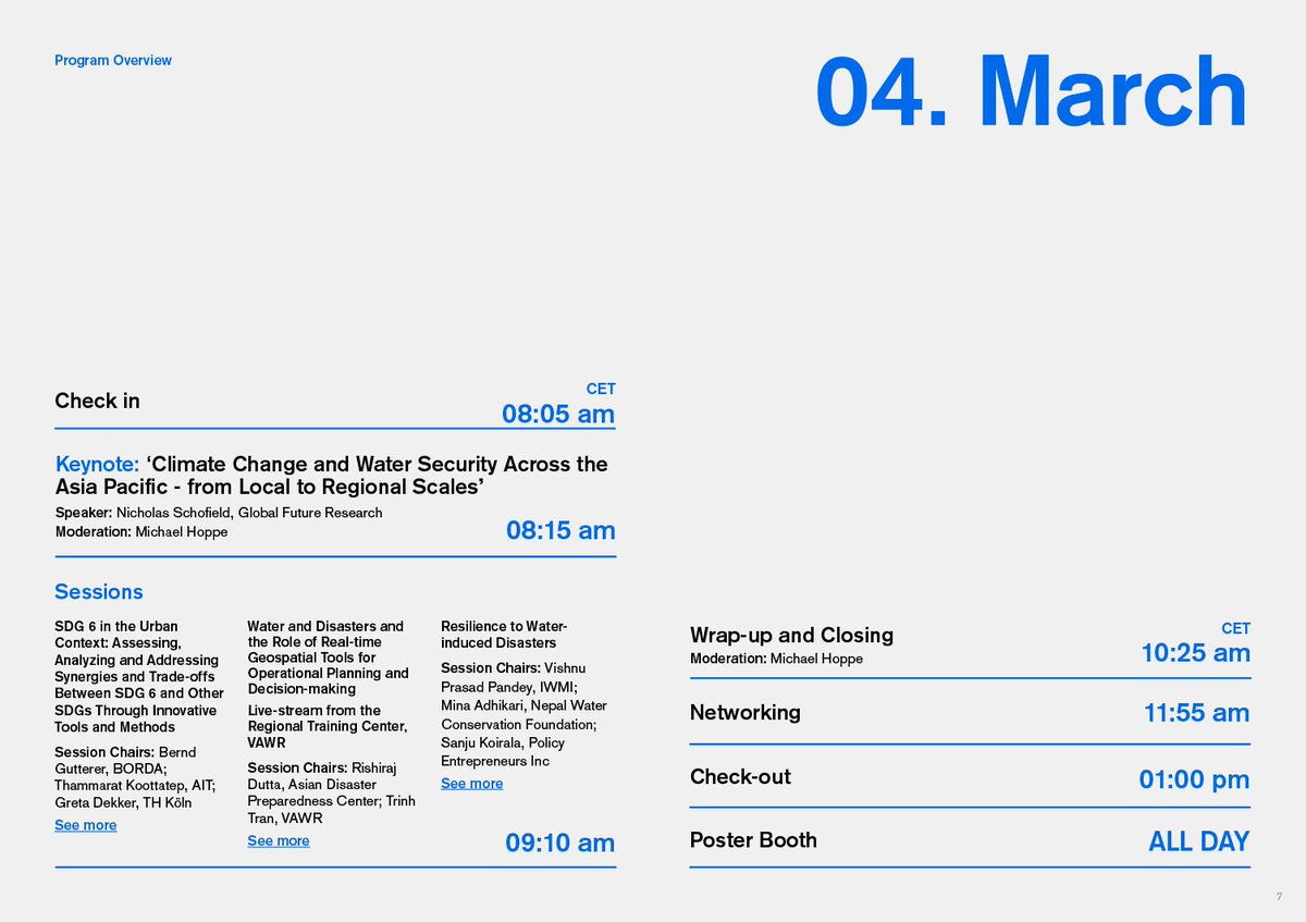 It's the last day of the WSCC! Starting in a few moments, check our program and join us at the Let's Get Digital Platform 💧

#WSCC21 #wsccconference #watersecurity #climatechange #watersecurityandclimatechange #resourcesmanagement  #waterconference