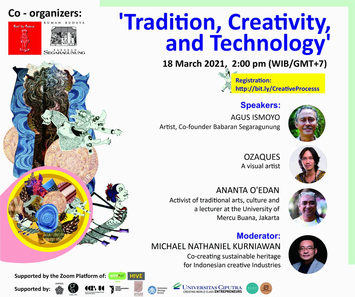 Join Meet the Makers Indonesia for an upcoming webinar series on creativity as a cultural heritage entitle