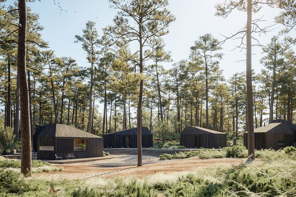 GQ_France's tweet image. Minimalistes, écolos et durables voici les ravissantes “Hytte” - ce qui en norvégien veut dire "tinyhouse"- créées par les architectes @koto_cabins Design associés à Aylott and Van Tromp. Ces cabines en bois avec poêle incorporé peuvent être regroupées en un joli motel.