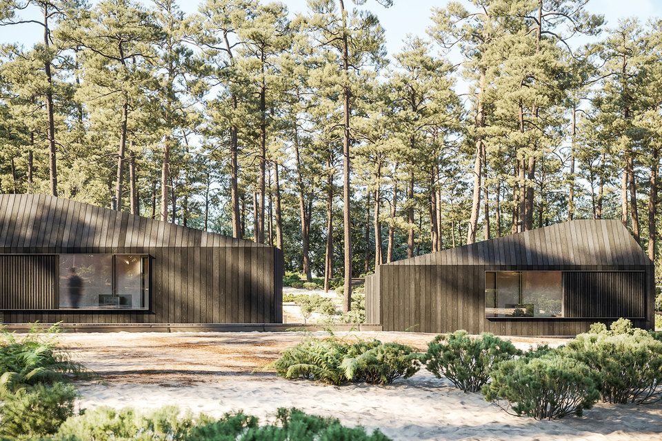 GQ_France's tweet image. Minimalistes, écolos et durables voici les ravissantes “Hytte” - ce qui en norvégien veut dire "tinyhouse"- créées par les architectes @koto_cabins Design associés à Aylott and Van Tromp. Ces cabines en bois avec poêle incorporé peuvent être regroupées en un joli motel.