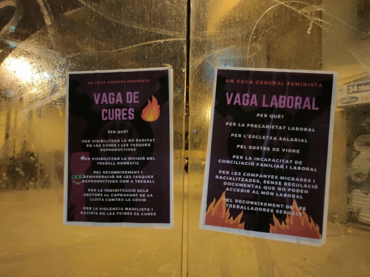 Els carrers de #SantAndreu ja són plens de #8M2021 💜🥳

El #8M sortim als carrers en una nova jornada de lluita! ✊🏾

#VagaGeneralFeminista #8M2021