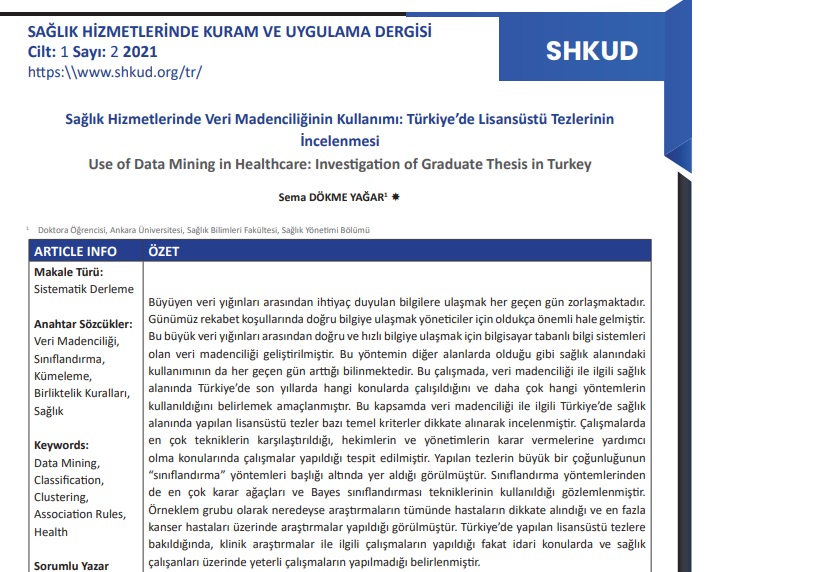 Yılda 3 kez yayımlanan dergimizin 2.sayısından...