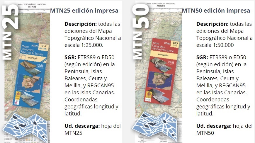 IGNSpain's tweet photo. 📢 Actualización de ediciones impresas del #MTN25 y #MTN50
ℹ️ Consulte los nuevos ficheros a descarga.
👉 https://t.co/dcrNWha5dW
📥 Disponibles en la agrupación «Mapas Impresos Escaneados»
👉 https://t.co/BQrRFYSXkb
#MapaTopográficoNacional #CentroDeDescargas #IGNSpain #CNIG https://t.co/50ZilIk2jb