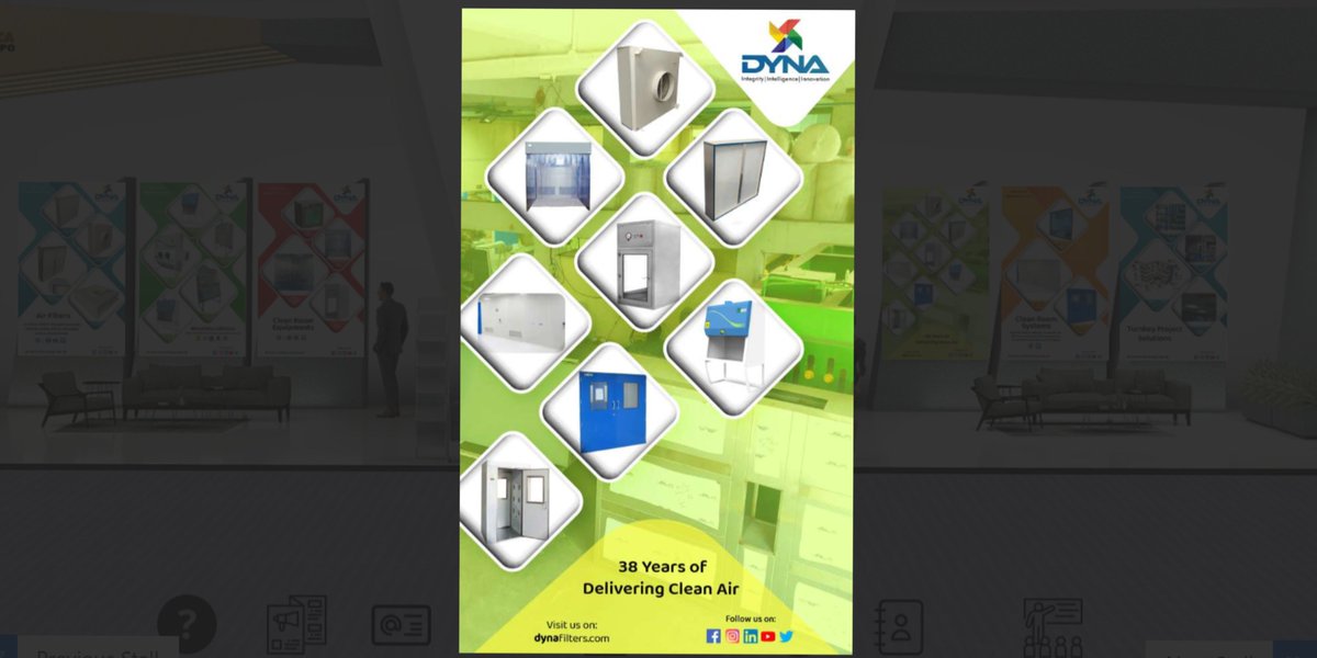 FiltersDyna's tweet photo. Visit us at our Virtual Stall at Africa Pharma Expo https://t.co/Jej0VCrCOW
Your trusted partner in Delivering Clean Air, with Best in class Indoor Air Quality products
#indoorairquality #dynafilters #airfilters #biosafetycabinets #cleanroomsystems #cleanroomequipment #airshowers https://t.co/pTBtCn4x4F