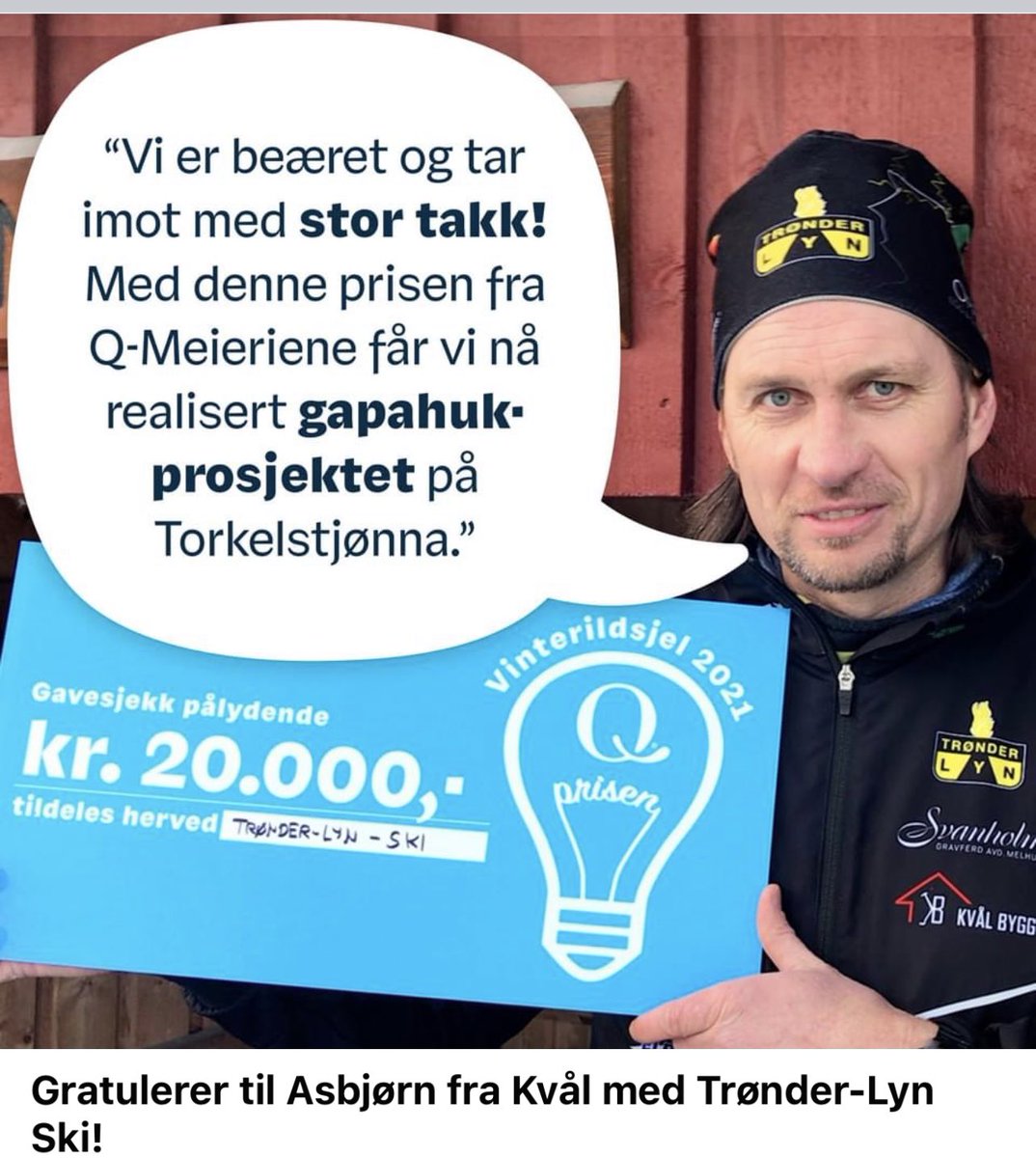 Qfansen har kåret tre ildsjeler som fortjener 👏👏👏 for sin innsats: 

🎉Asbjørn fra Kvål med Trønder-Lyn Ski
🎉Atle fra Oslo med Årvoll IL 
🎉Svein Kåre fra Kvinesdal med Knaben og Fjotland IL. 

Vi heier på alle ildsjeler der ute og setter stor pris på jobben dere gjør