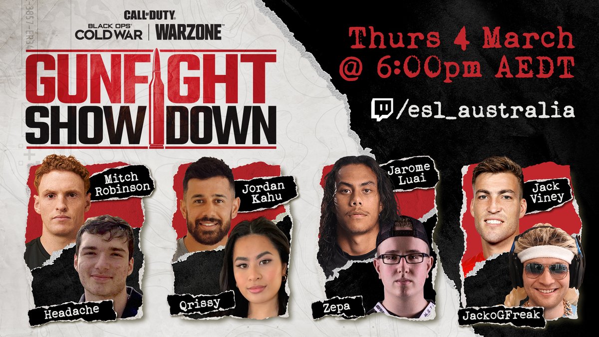 IT'S TIME FOR THE @CallofDuty_ANZ GUNFIGHT SHOWDOWN!
ANZ's most well known CoD players are battling it out 2v2. Watch now at https://t.co/2MHsGe9oIU
+Enter our giveaway to win some CoD Points & swag👉
https://t.co/mGjiC9i3mk https://t.co/5rQbg8F9MJ