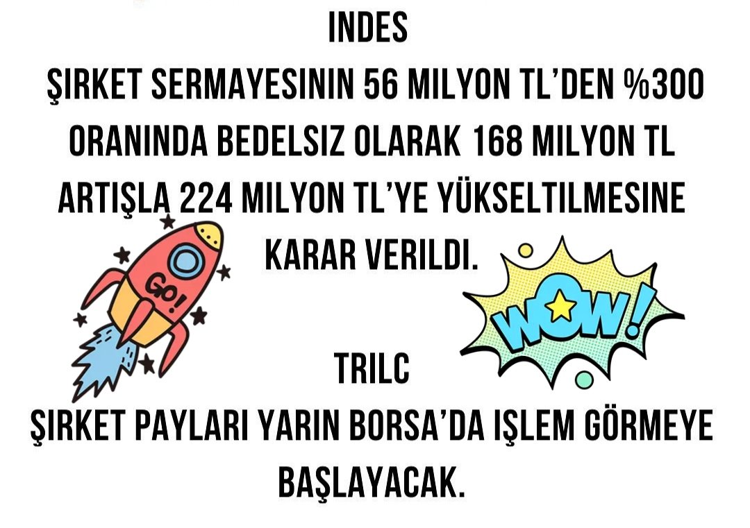 Merhaba arkadaşlar, #indes #sirket #sirkethaberleri #trlic #TRILC #BorsaIstanbul #BORSA #BIST100Sirketler #pay #hissesenedi #hisse #viop #Para #news #haber #bilgisayar #bedelsiz #investing #getiri #potansiyel #bist #stocks #StocksInFocus #StocksInNews #StocksToWatch