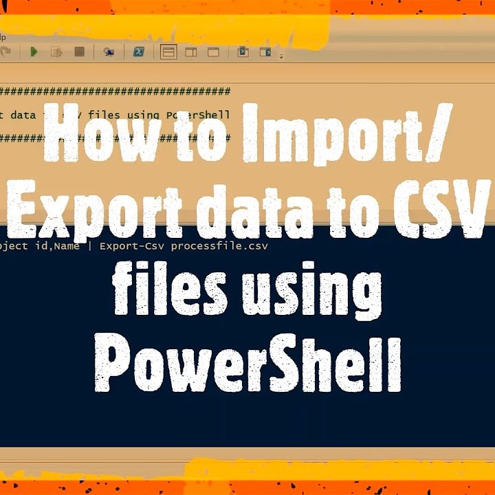 tutorials_cs's tweet image. Managing CSV Files using Import/Export-CSV in PowerShell
youtu.be/DxzdZZqgIec
#PowerShell #CSTutorials #100DaysOfCode @tutorials_cs @SureshM15511318 @dineshpnp