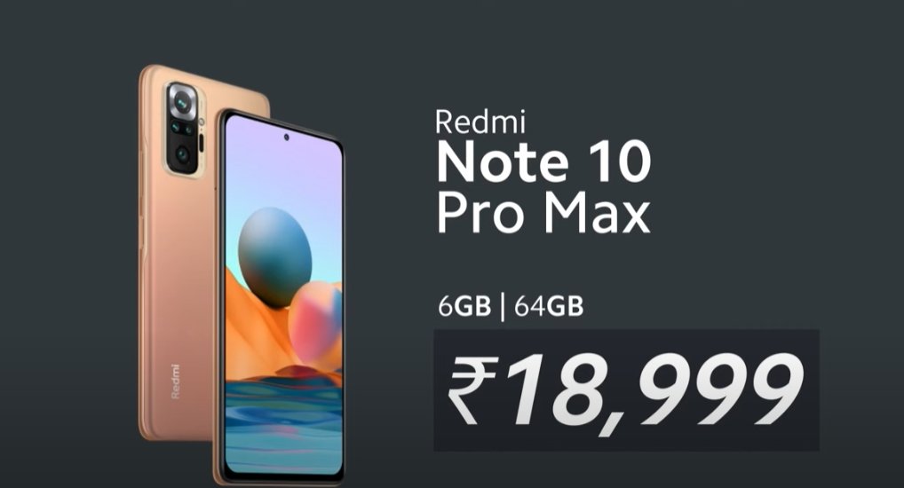 stufflistings's tweet photo. Redmi Note 10 Pro Max price.

#Xiaomi #Redmi #RedmiNote10Series #RedmiNote10 #RedmiNote10ProMax #RedmiNote10Pro https://t.co/1iJvOn7Hg2