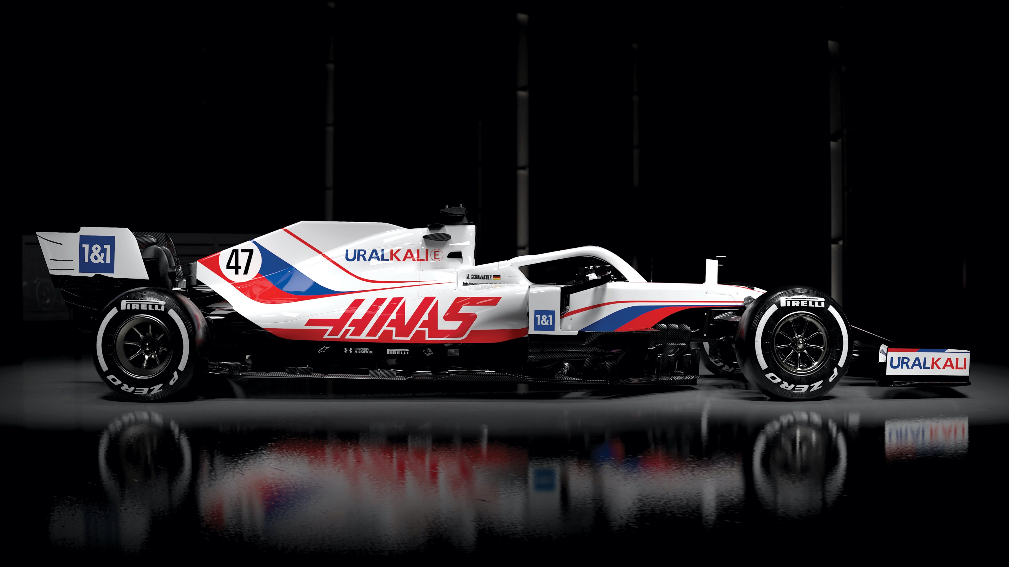 Malowanie Haasa VF-21 na sezon 2021 Formuły 1