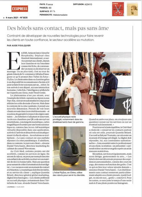 Th_Orsoni's tweet photo. Avec @quentinbriard DG Marketing, Digital, Technology @ClubMedFR, le digital au service du client pour lui faciliter la vie et lui faire gagner du temps. C’est ce que nous appelons le #HappyDigital. À lire dans @LEXPRESS https://t.co/9iW6NZFDpP