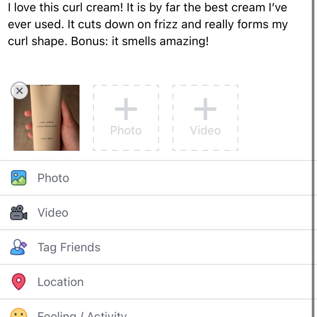 pieceofpreetza's tweet photo. #haveityourouai #complimentary @theouai @Influenster
Best curl cream I’ve ever used. Cuts the frizz and perfects my curl shape! https://t.co/BZ5WZsnEcb