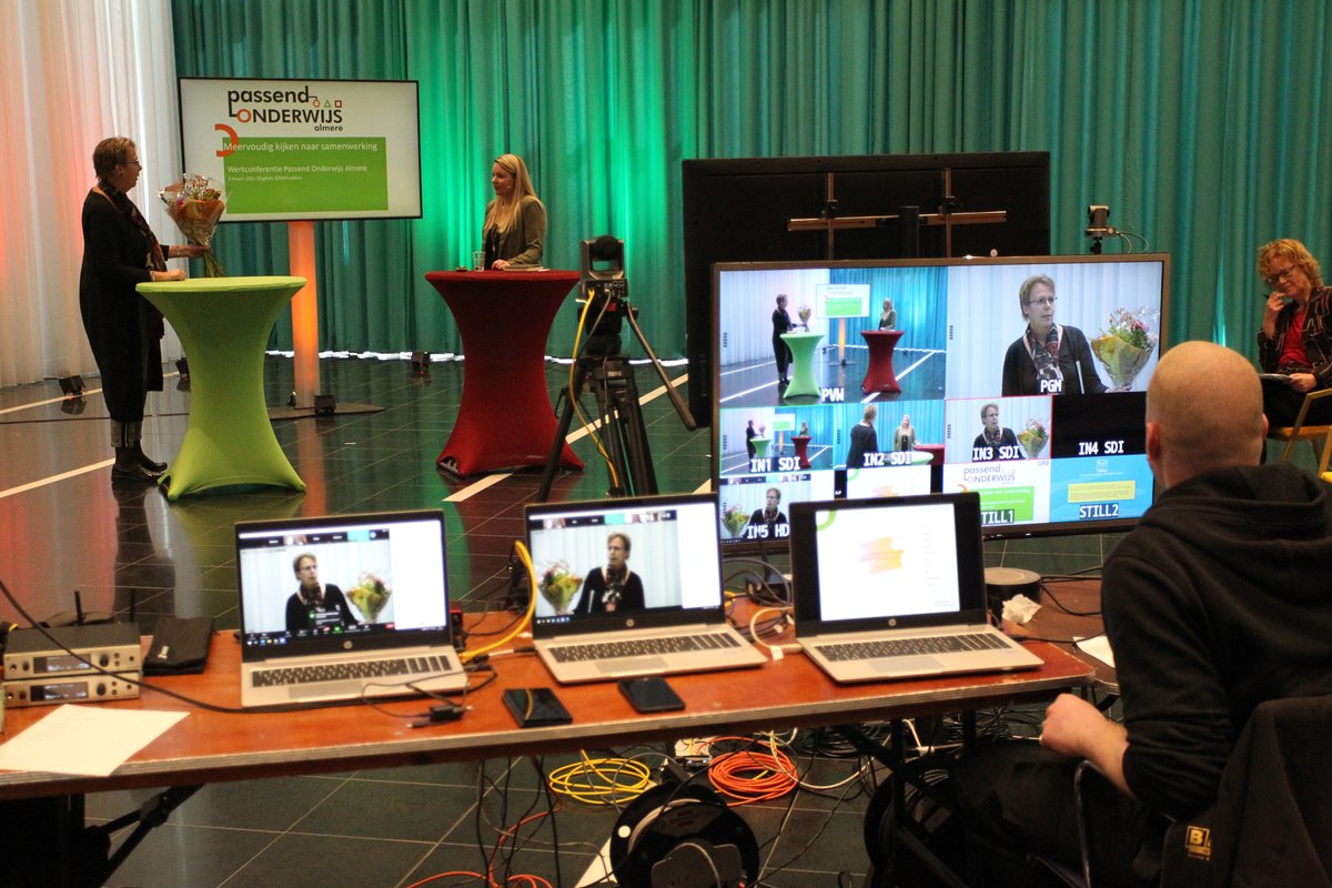 Gisteren was onze digitale werkconferentie met alleen de sprekers op locatie. Dank <a href="/roeliebosch/">Roelie Bosch</a> <a href="/SharonStellaard/">Sharon Stellaard</a> en @noellepameijer voor de mooie bijdragen. En <a href="/Baljetgroep/">Baljetgroep</a>  voor de techniek! Sfeerimpressie in foto's+filmpje door <a href="/RolfHendriks/">Rolf Hendriks</a> youtube.com/watch?v=_3JPEq…