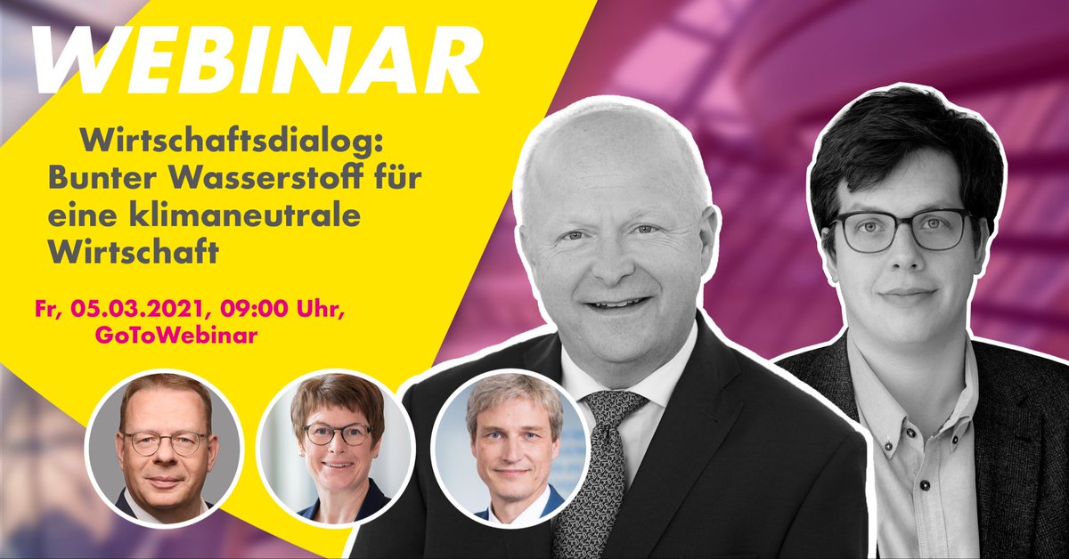 Klimaneutraler Wasserstoff kann ganze Industriezweige in eine #klimafreundliche Zukunft führen!💧Die Politik muss jetzt den Rahmen für eine verlässliche #Wasserstoff-Versorgung schaffen. <a href="/koehler_fdp/">Lukas Köhler</a> &amp; <a href="/EUTheurer/">Michael Theurer</a> sprechen morgen mit Experten darüber: crm.fdpbt.de/termin/wirtsch…